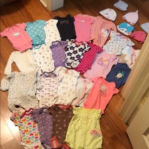 Baby girl newborn clothes bundle sale